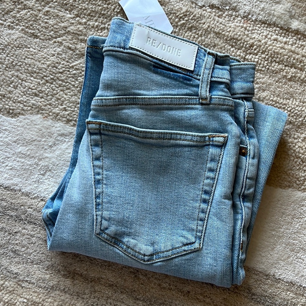 BRAND NEW Re/Done 70s stove pipe jeans